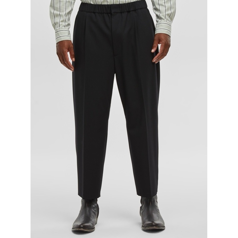 Mode of One Mens Relaxed fit Dress Pants Black Solid size XL ,new